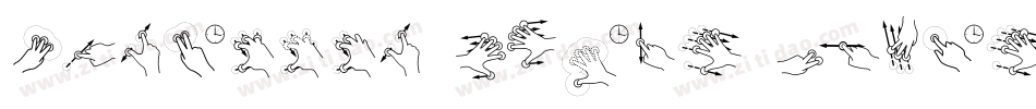 Gesture Thin Slant BRK字体转换